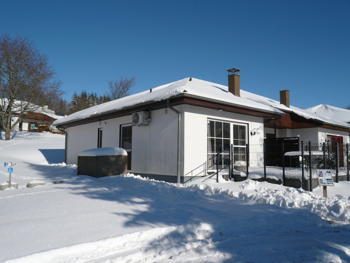 Winterlandschaft am Bungalow